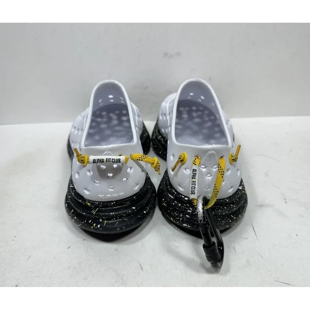 Kane Footwear Revive Speckle Active Recovery Shoes White Black Mens Size 8